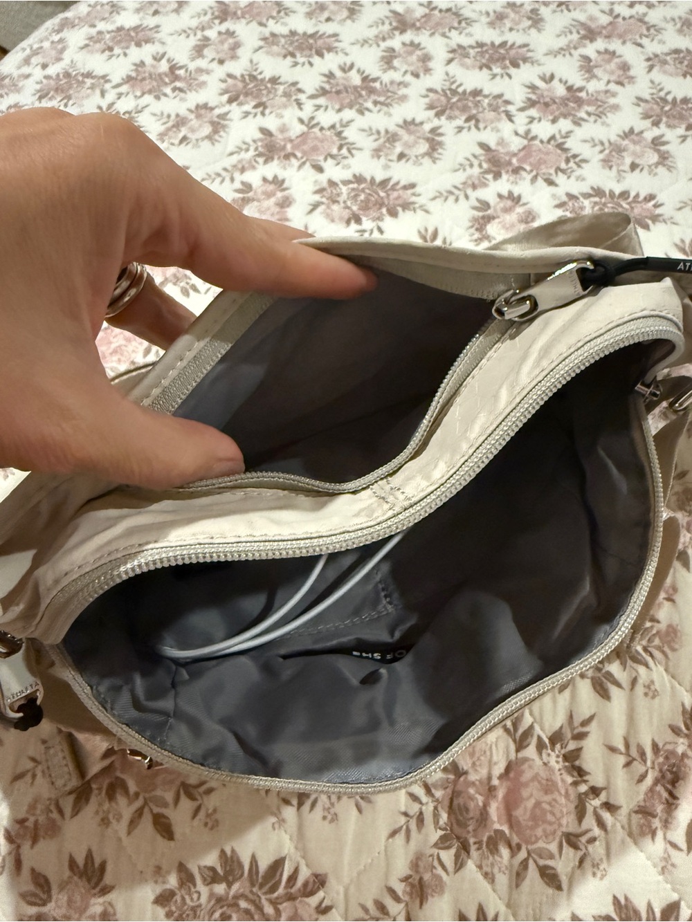 Athleta Light Beige Crossbody Sling - Picture 3 of 7